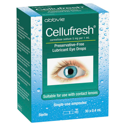 Cellufresh Lubricant Eye Drops 30 x 0.4mL
