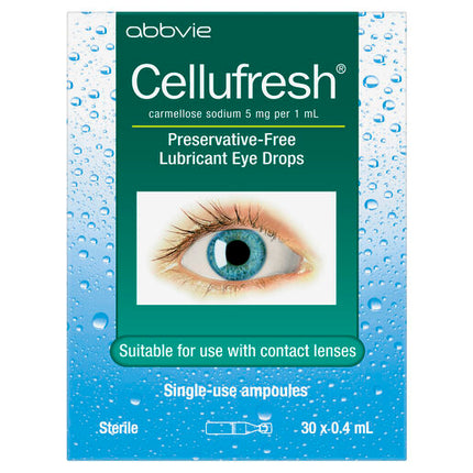 Cellufresh Lubricant Eye Drops 30 x 0.4mL