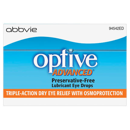 Optive Advanced Lubricant Eye Drops 30 x 0.4mL