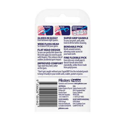 Piksters SupaGrip Advanced Flosser/Toothpick 20 Pack