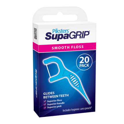 Piksters SupaGrip Advanced Flosser/Toothpick 20 Pack