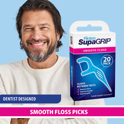 Piksters SupaGrip Advanced Flosser/Toothpick 20 Pack
