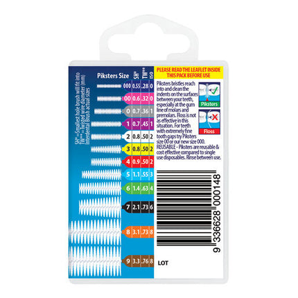 Piksters Interdental Brush Size 4 Red 40 Pack