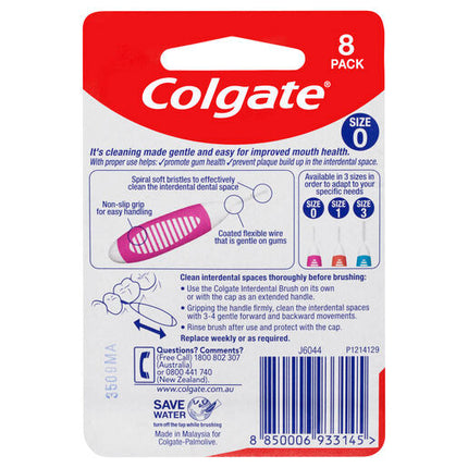 Colgate Interdental Size 0 - 8 Pack