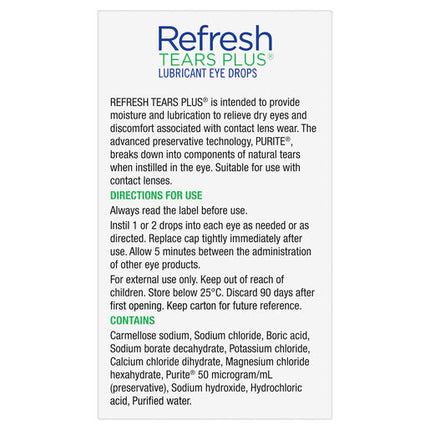 Refresh Tears Plus Eye Drops 15mL