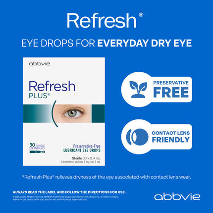 Refresh Plus Eye Drops 30 x 0.4 mL