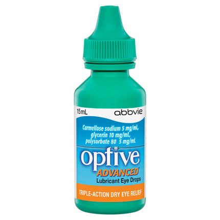 Optive Advanced Lubricant Eye Drops 15mL