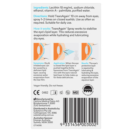 Biorevive Tears Again Liposomal Eye Spray 10ml