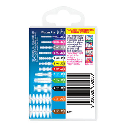 Piksters Interdental Brush Size 00 Pink 40 Pack