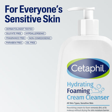 Cetaphil Hydrating Foaming Cream Cleanser 236ml