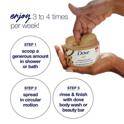 Dove Brown Sugar and Coconut Butter Exfoliating Body Polish 298g