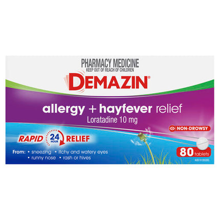 Demazin Allergy + Hayfever Relief 80 Tablets