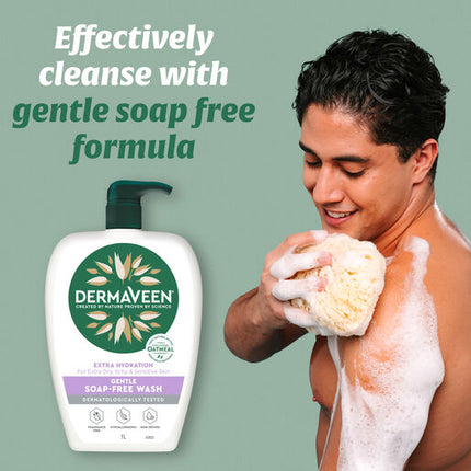 DermaVeen Extra Hydration Gentle Soap-Free Wash 500mL