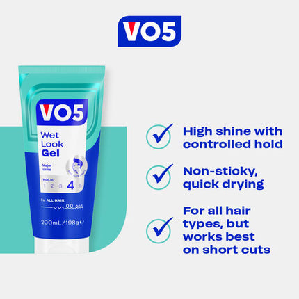 VO5 Wet Look Styling Gel 200ml