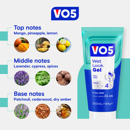 VO5 Wet Look Styling Gel 200ml