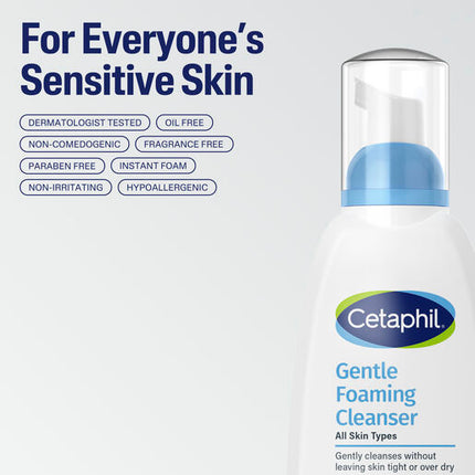 Cetaphil Face Gentle Foaming Cleanser 236mL