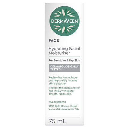 DermaVeen Hydrating Facial Moisturiser 75mL
