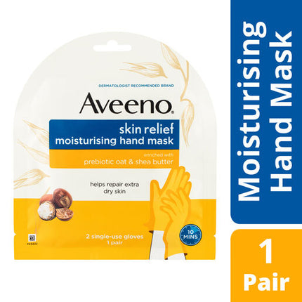 Aveeno Skin Relief Fragrance Free Moisturising Hand Mask 1 Pack