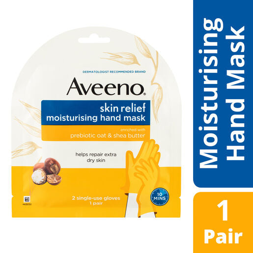 Aveeno Skin Relief Fragrance Free Moisturising Hand Mask 1 Pack