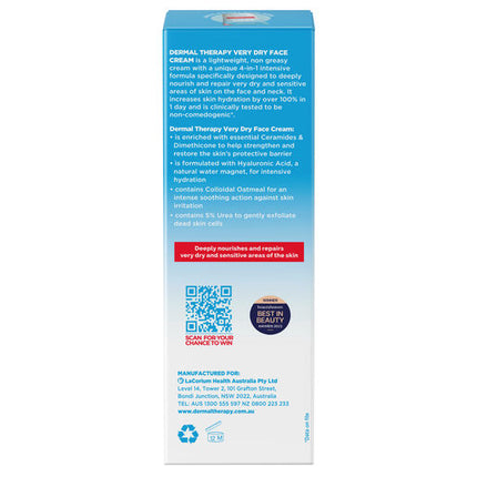 Dermal Therapy Very Dry Face Cream 50g