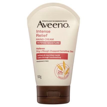 Aveeno Active Naturals Intense Relief Fragrance Free Hand Cream 100g