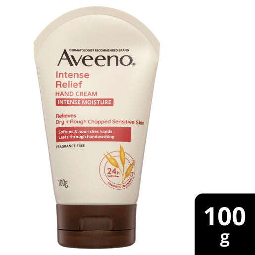 Aveeno Active Naturals Intense Relief Fragrance Free Hand Cream 100g