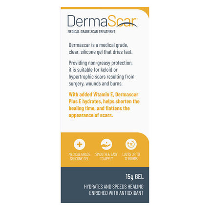 DermaScar Plus Silicone Gel Vitamin E 15g