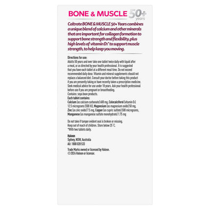 Caltrate Bone & Muscle 50+ Years 60 Tablets