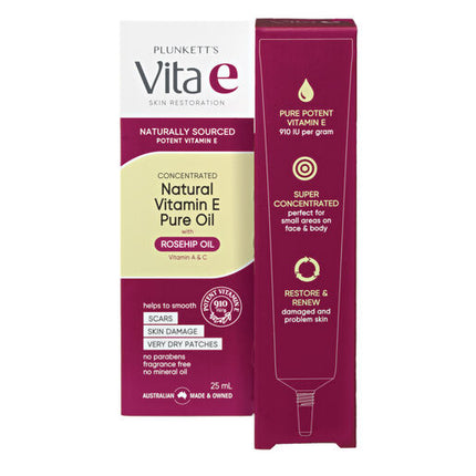Plunkett's Vita E Super Concentrated Vitamin E Oil 25mL