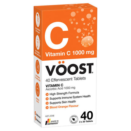 Voost Vitamin C Blood Orange Effervescent 20 Tablets