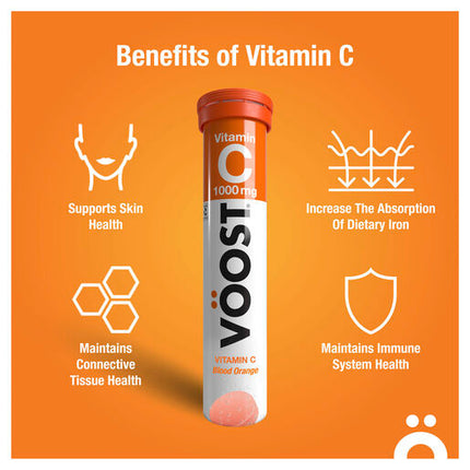 Voost Vitamin C Blood Orange Effervescent 20 Tablets