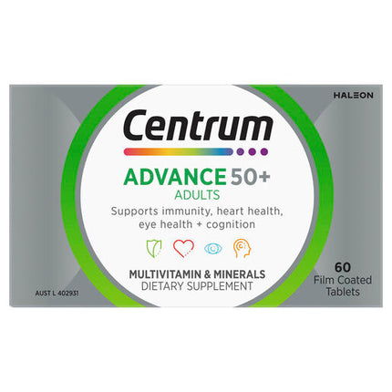 Centrum Advance 50+ For Adults 60 Tablets