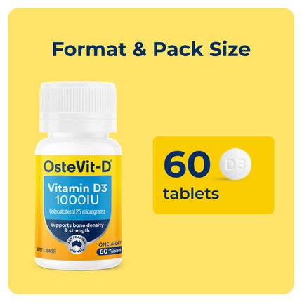 OsteVit-D One-A-Day Vitamin D3 60 Tablets