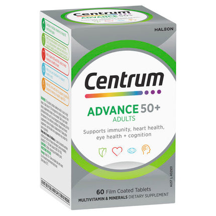 Centrum Advance 50+ For Adults 60 Tablets