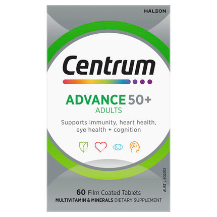 Centrum Advance 50+ For Adults 60 Tablets