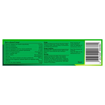 Berocca Energy Original Berry Effervescent Tablets 15 Pack