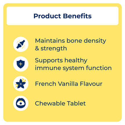 OsteVit-D One-A-Day Vitamin D3 & Calcium Chewable Tablets 60