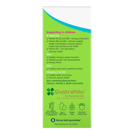 Brauer Baby & Kids Liquid Multivitamin with Iron 200mL