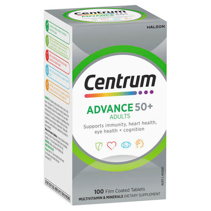 Centrum Advance 50+ For Adults 100 Tablets
