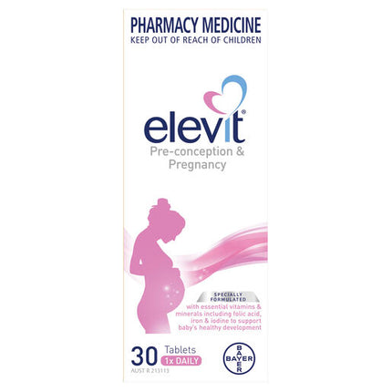 Elevit Pre-conception and Pregnancy Multivitamin Tablets 30 pack (30 days)