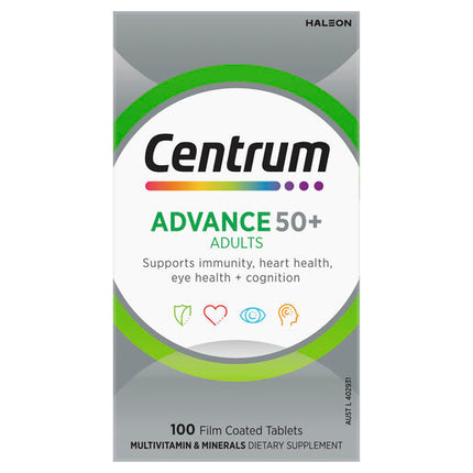 Centrum Advance 50+ For Adults 100 Tablets