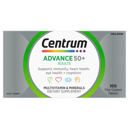 Centrum Advance 50+ For Adults 100 Tablets
