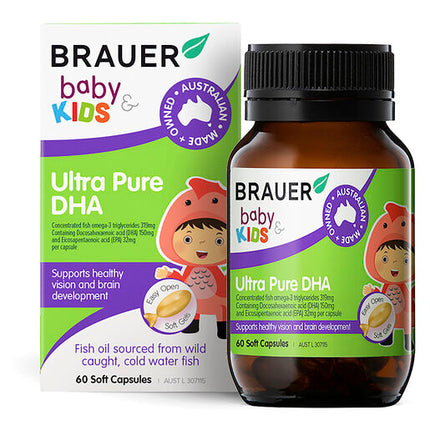 Brauer Baby & Kids Ultra Pure DHA 60 capsules