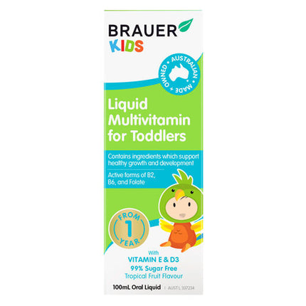 Brauer Baby & Kids Liquid Multivitamin for Toddlers 100mL