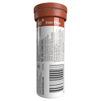 Voost Iron Plus Vitaminc C 10 Effervescent Tablets