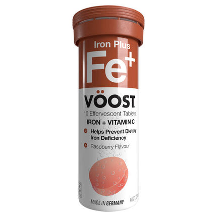 Voost Iron Plus Vitaminc C 10 Effervescent Tablets