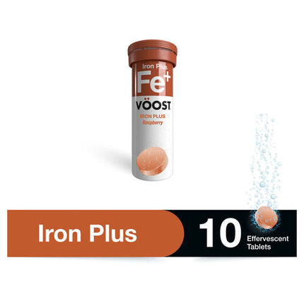 Voost Iron Plus Vitaminc C 10 Effervescent Tablets