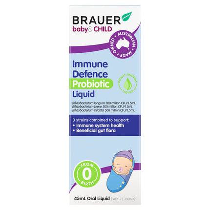 Brauer Baby & Child Immune Defence Probiotic Liquid 45ml