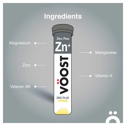 Voost Zinc Plus Citrus 20 Effervescent Tablets