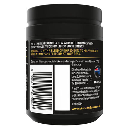 SKYN Arouse For Him Libido Supplements 60 Tablets